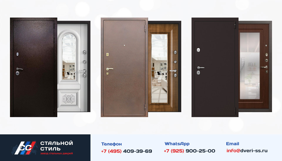 Другие варианты «Квартирная дверь с зеркалом №71» в Куровском